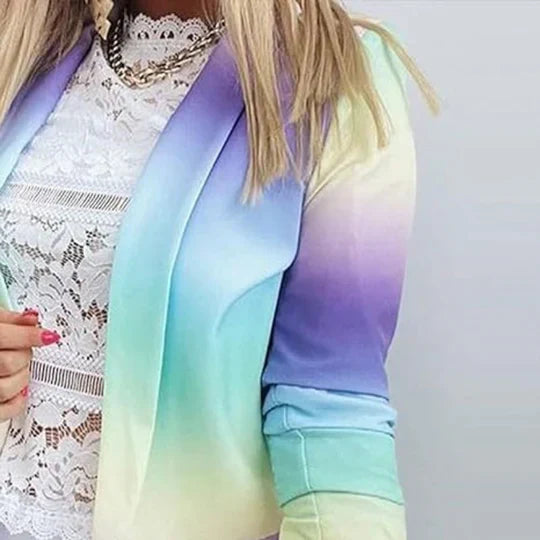 Aura | Chic Tie-Dye Blazer für Frau