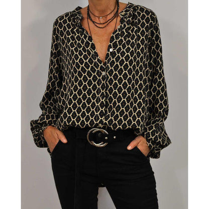 Cozyon | Elegante und stilvolle Bluse mit V-Ausschnitt