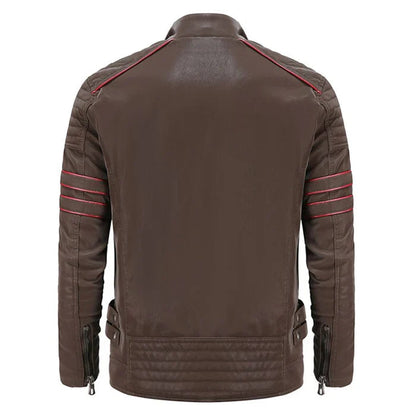 Tavron | Stylische Motorradlederjacke für Männer