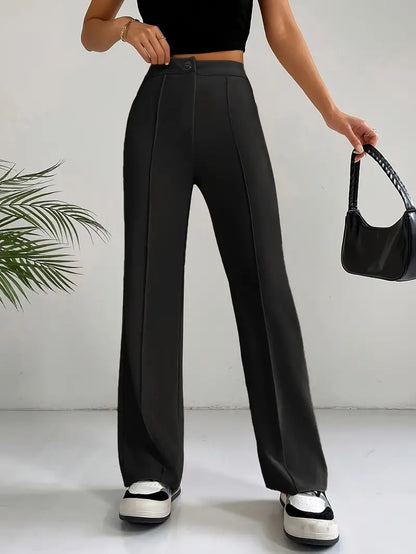 EleganzFit - Hochtaillierte Slim Fit Pants | Stilvolle Eleganz für jede Figur