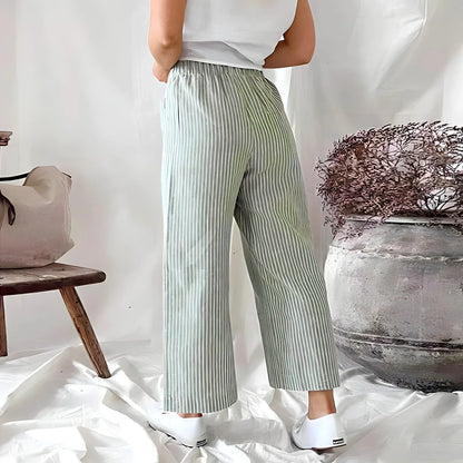 Glide™ - Gestreifte Palazzo-Hose mit Weiten Beinen