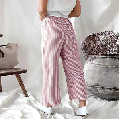 Glide™ - Gestreifte Palazzo-Hose mit Weiten Beinen