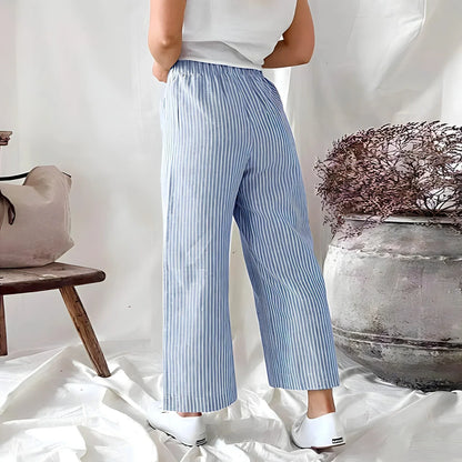 Glide™ - Gestreifte Palazzo-Hose mit Weiten Beinen