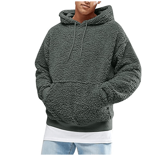 CozyComfort - Kuscheliger Teddy Kapuzenpulli für Männer | Weich und warm für den Alltag