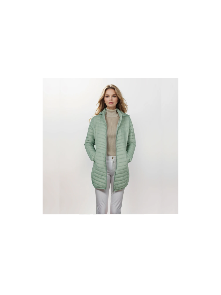 CozyLuxe | Damen Winterjacke mit Kapuze – Leichte, Schlanke Passform und Daunenfüllung für optimalen Komfort