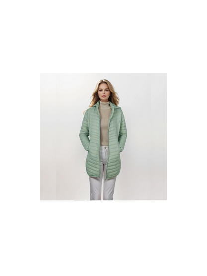 CozyLuxe | Damen Winterjacke mit Kapuze – Leichte, Schlanke Passform und Daunenfüllung für optimalen Komfort