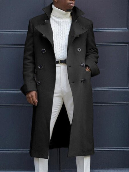 Nova™ | Einfarbiger Mantel für Herren im Herbst-Stil