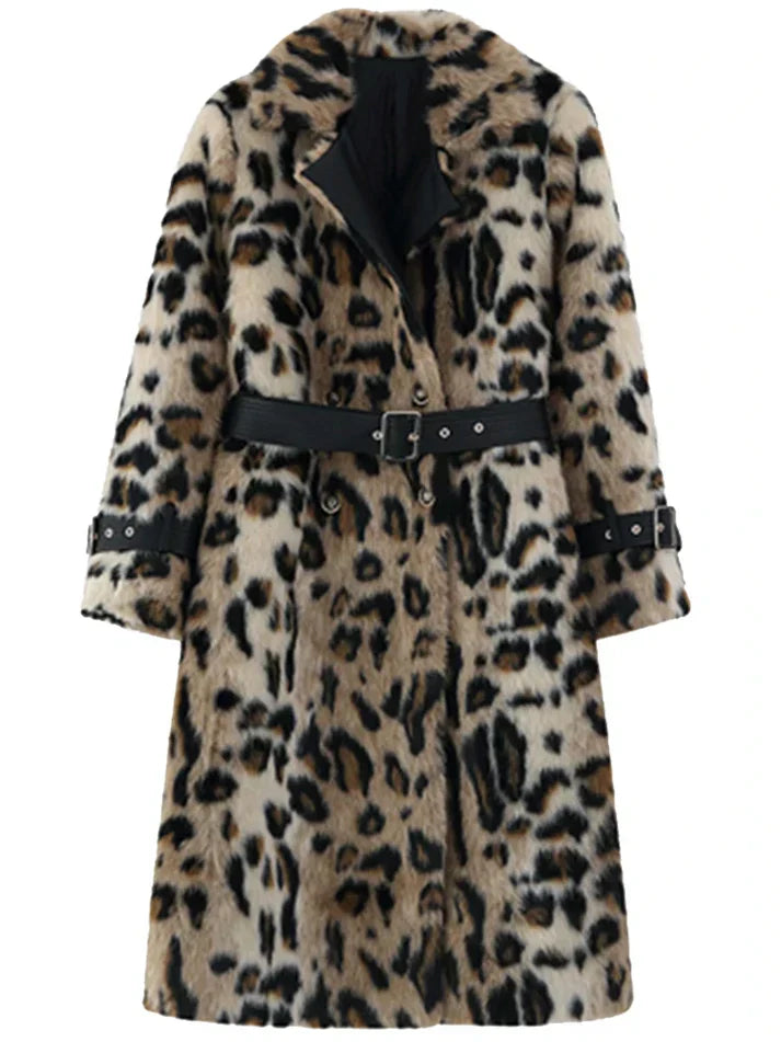 Luminé | Leopard-Mantel im Trenchcoat-Stil