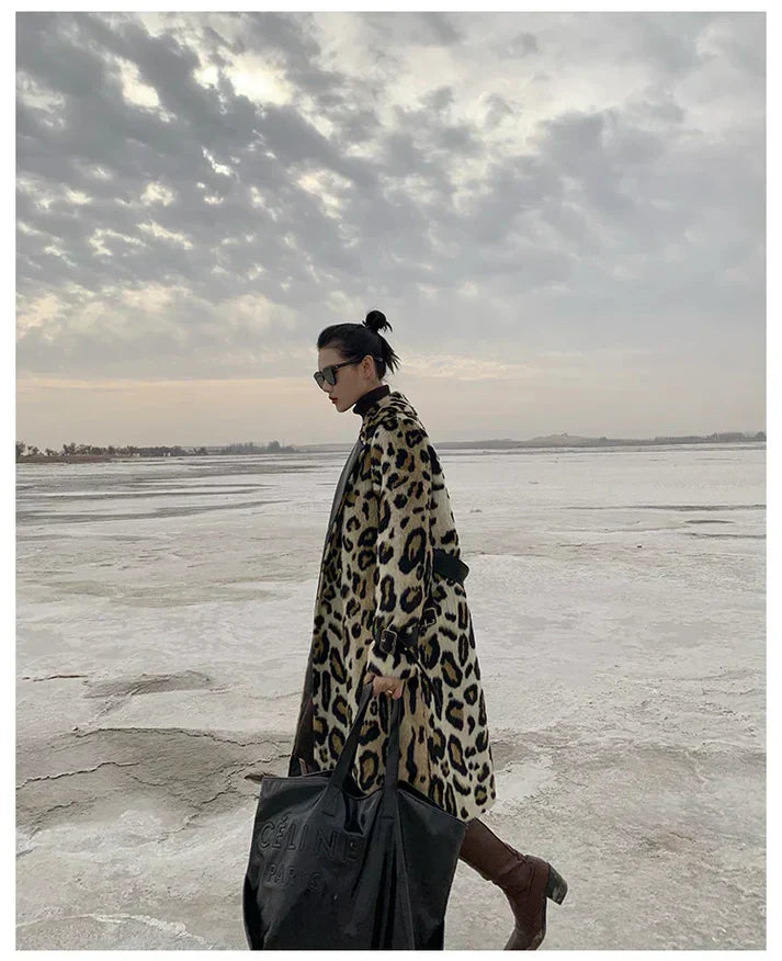 Luminé | Leopard-Mantel im Trenchcoat-Stil