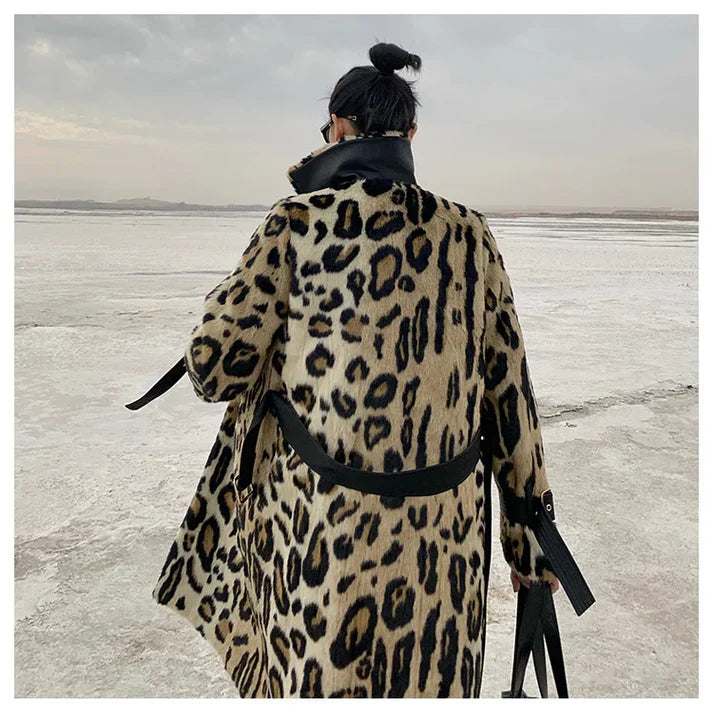 Luminé | Leopard-Mantel im Trenchcoat-Stil