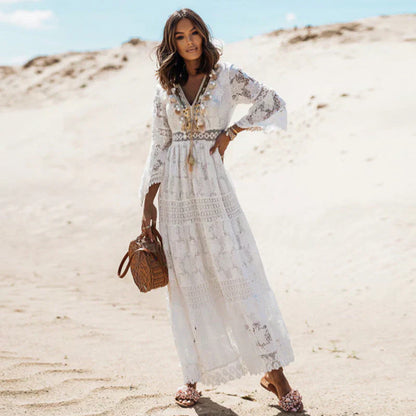 Modeva | Boho-Chic Kleid mit langen Ärmeln