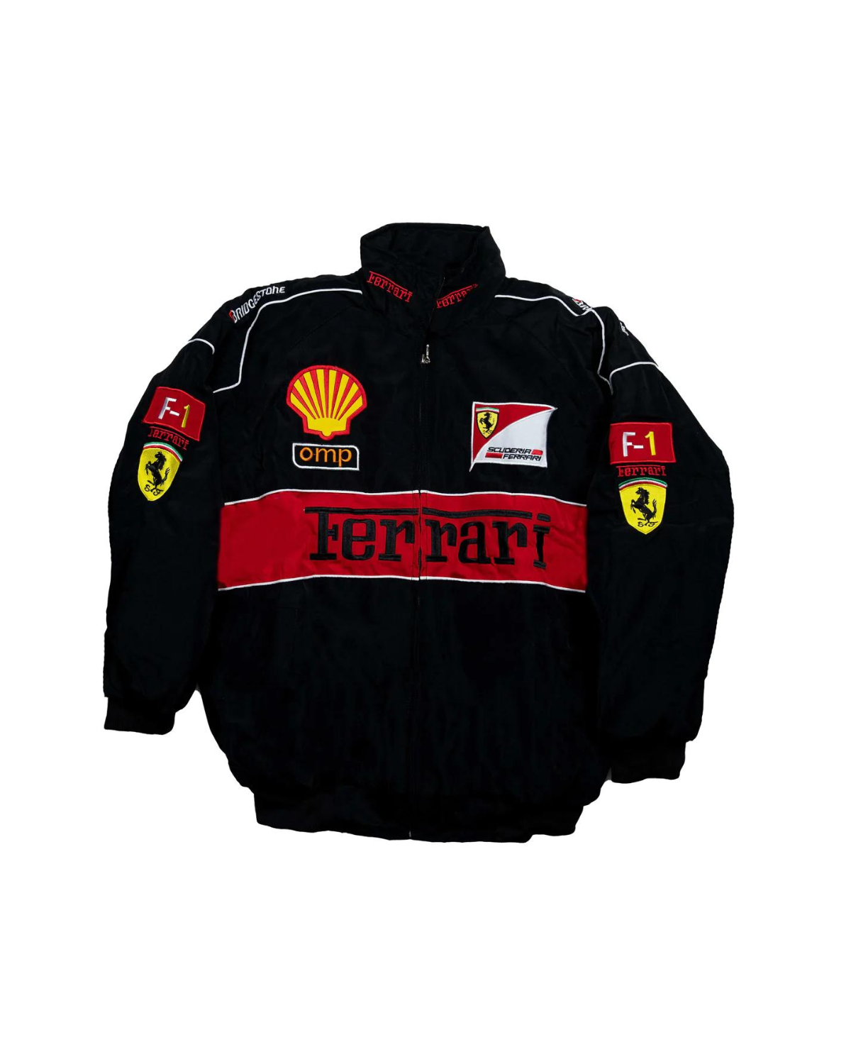 Comfry | Unisex Vintage Rennjacke im Ferrari-Stil