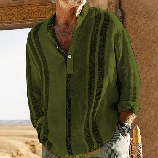 Snuggo | Leinenhemd für Herren im Vintage-Stil