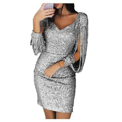 Opulenz | Glänzendes Pailletten-Minikleid