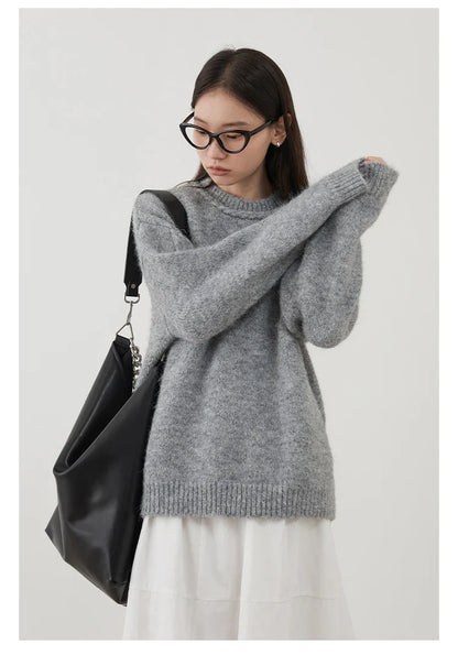 Gerippter Twist-Pullover aus Strick für Damen | Solstice™