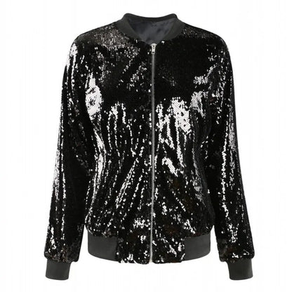 Climara | Glam Pailletten-Bomberjacke