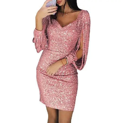Opulenz | Glänzendes Pailletten-Minikleid