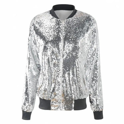 Climara | Glam Pailletten-Bomberjacke