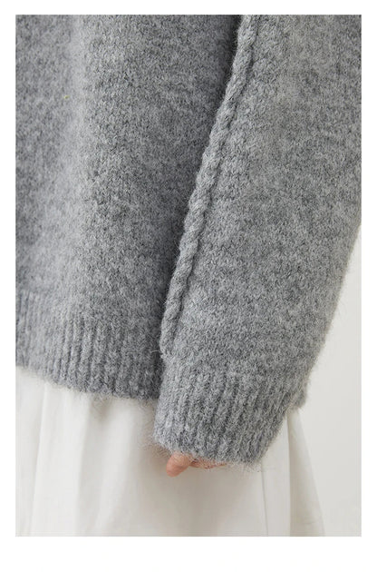 Gerippter Twist-Pullover aus Strick für Damen | Solstice™