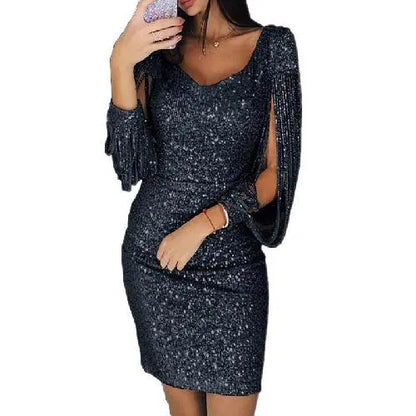 Opulenz | Glänzendes Pailletten-Minikleid