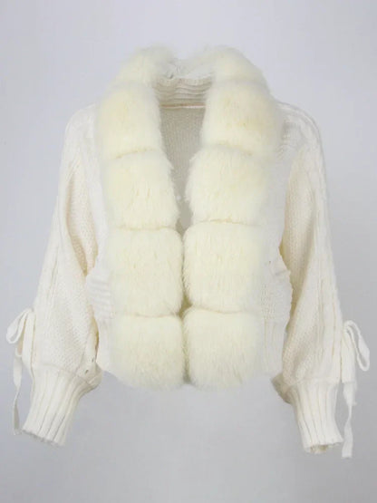 Puffera | Luxuriöser Wintermantel für Damen mit edlem Fuchsfellkragen