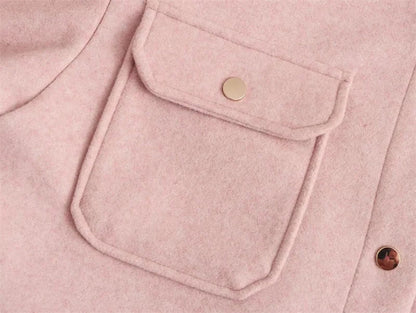 Aurora | Klassische Hemdjacke aus Wollmischung