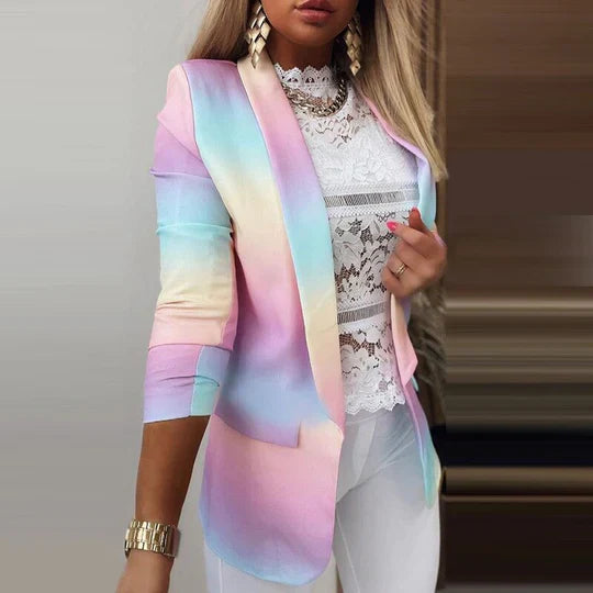 Aura | Chic Tie-Dye Blazer für Frau