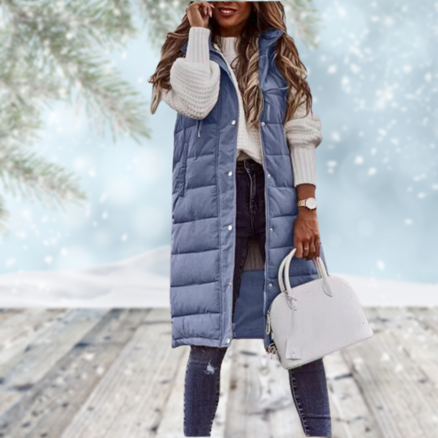 Arctune | Lange Winterweste für Damen