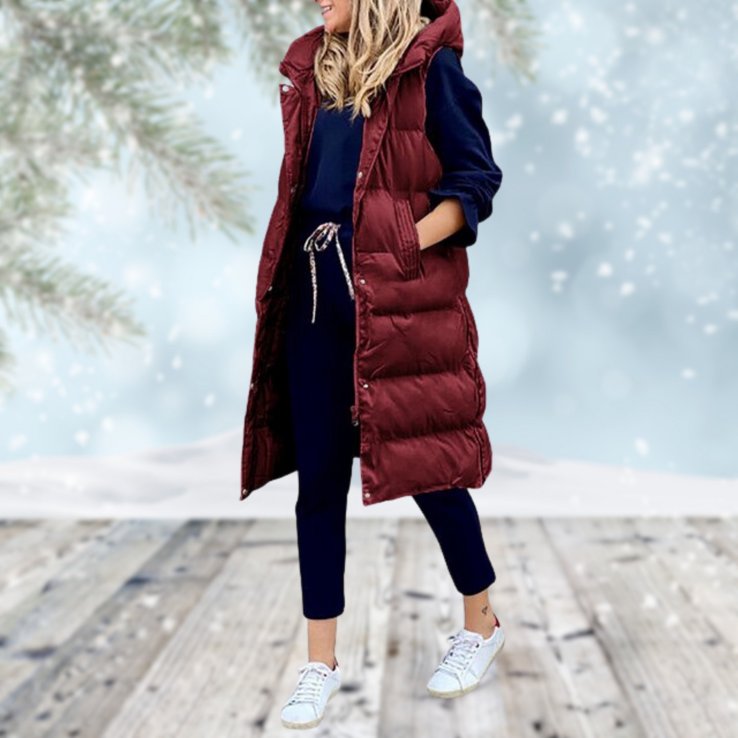 Arctune | Lange Winterweste für Damen