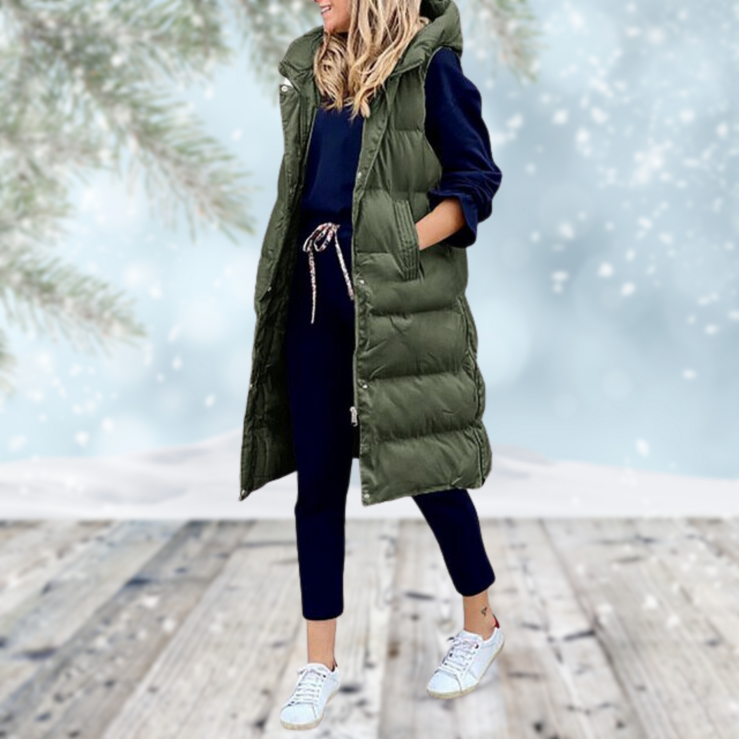 Arctune | Lange Winterweste für Damen