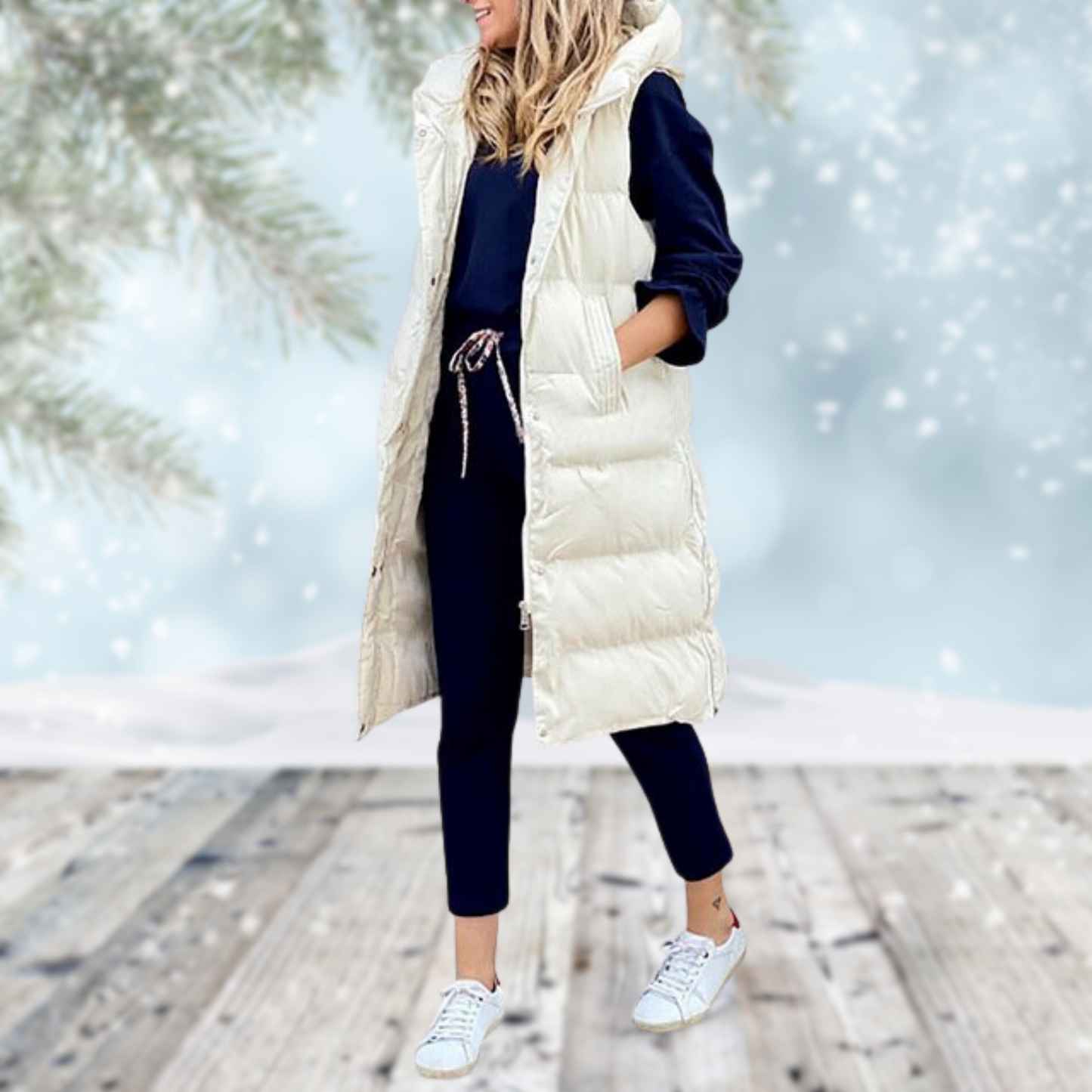 Arctune | Lange Winterweste für Damen