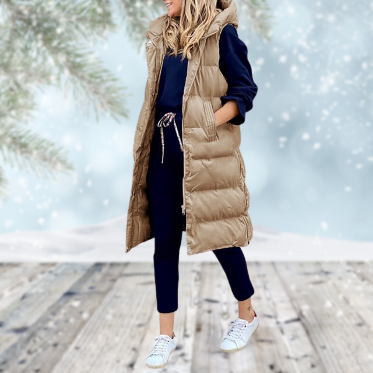 Arctune | Lange Winterweste für Damen