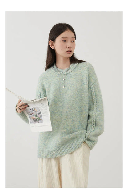 Gerippter Twist-Pullover aus Strick für Damen | Solstice™