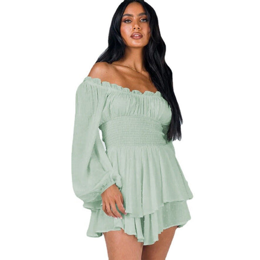 Chicora | Elegantes Off-Shoulder Kleid mit Rüschen