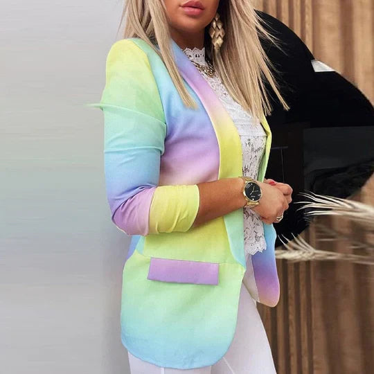 Aura | Chic Tie-Dye Blazer für Frau