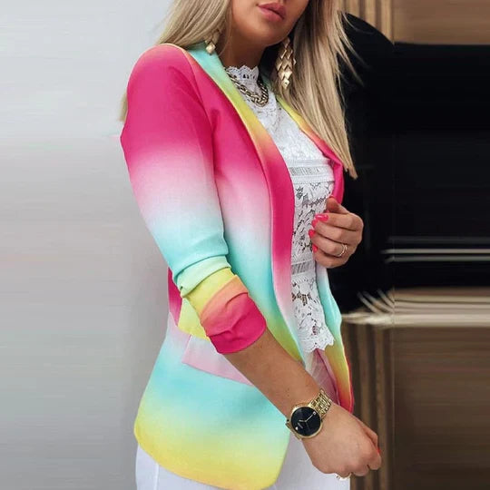 Aura | Chic Tie-Dye Blazer für Frau