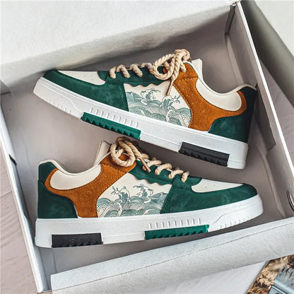 Chicsole | Trendige Sneakers für Männer mit stylischem Print und Schnürung