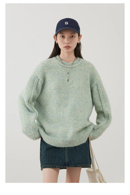 Gerippter Twist-Pullover aus Strick für Damen | Solstice™