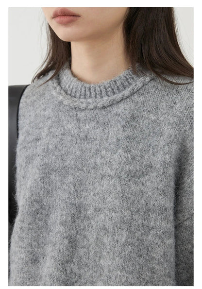 Gerippter Twist-Pullover aus Strick für Damen | Solstice™