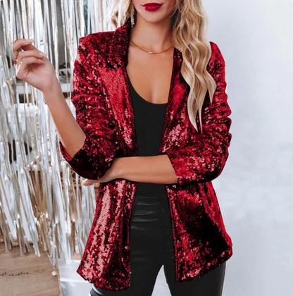 Sequintique | Glamouröser Blazer mit funkelnden Pailletten