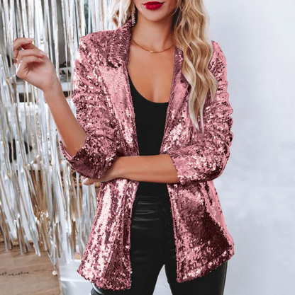 Sequintique | Glamouröser Blazer mit funkelnden Pailletten