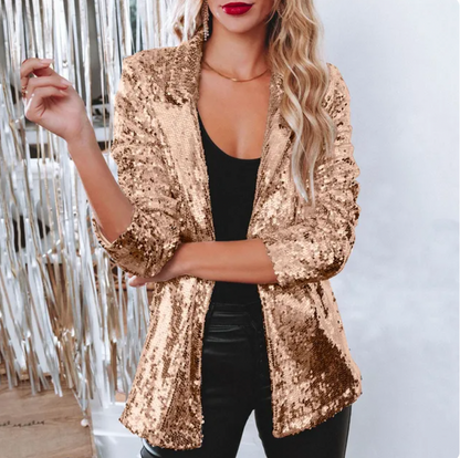 Sequintique | Glamouröser Blazer mit funkelnden Pailletten