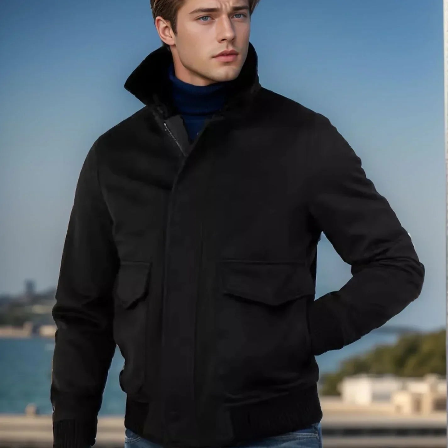 Max | Neue Casual-Herrenjacke im britischen Stil aus Baumwolle