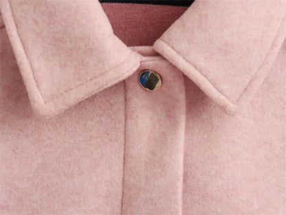 Aurora | Klassische Hemdjacke aus Wollmischung
