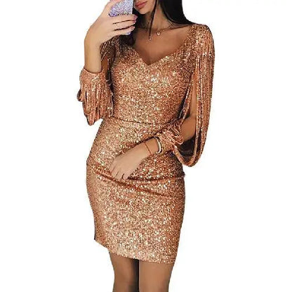 Opulenz | Glänzendes Pailletten-Minikleid