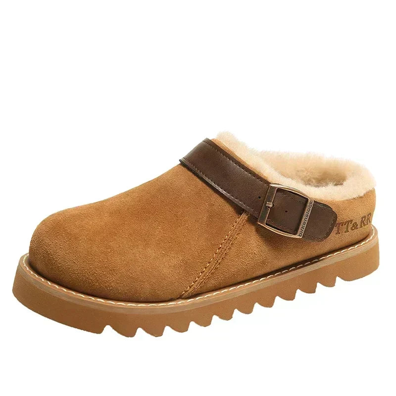 Essence™ | Stilvolle Wildleder-Clogs mit weichem Plüschfutter