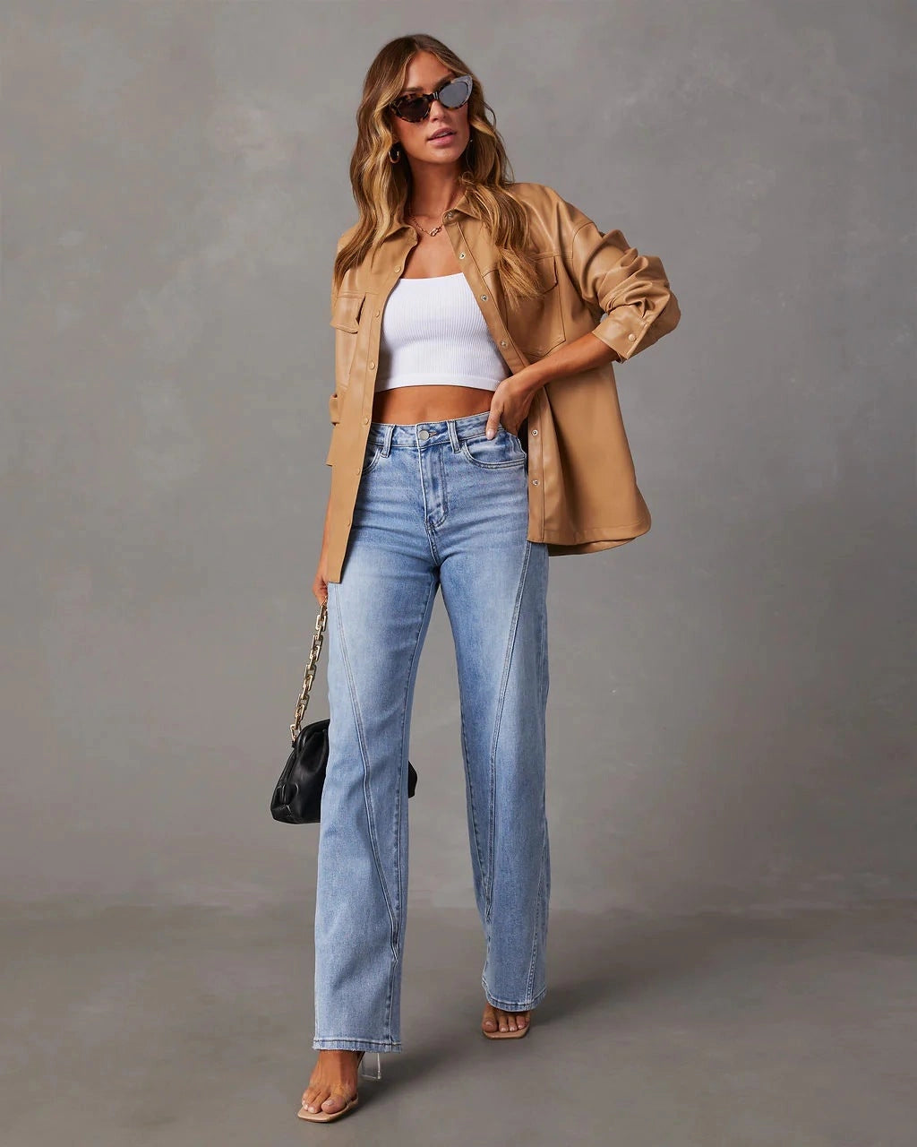 Warmix | Elegante Jeans in antikem Design mit hoher Taille
