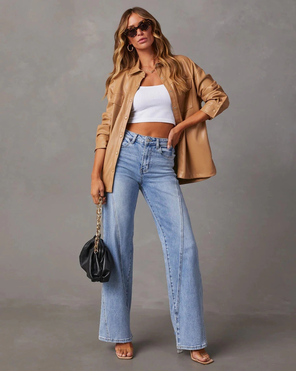 Warmix | Elegante Jeans in antikem Design mit hoher Taille