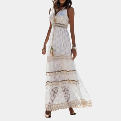 Nobleth | Festival-taugliches Boho-Spitzen-Maxikleid
