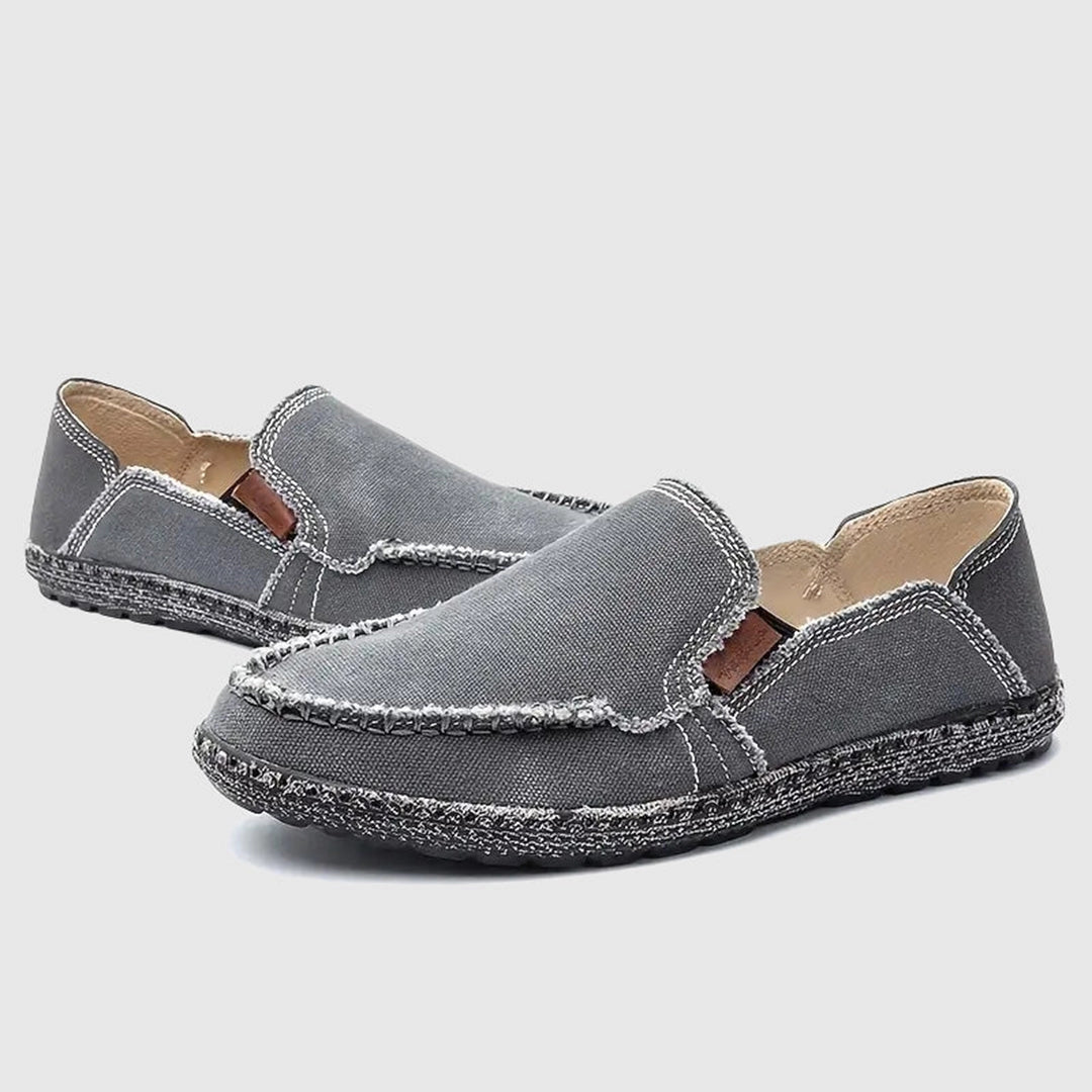 ChicTweed Damen Loafers - Schwarze Textur Slipper